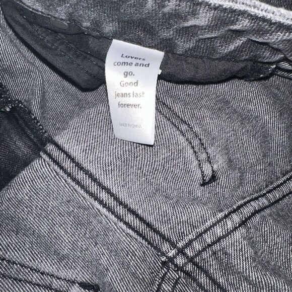 Pacsun Jeans Women's Size 26 Black Stone Wash Denim Mom Jean Mid Rise Pockets - Picture 4 of 9